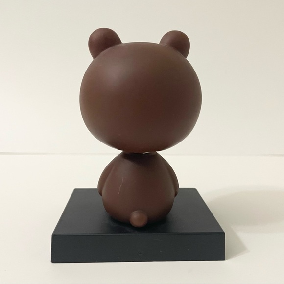 Line Friends Bear Bobble Heads Lot of 2 - Picture 5 of 14
